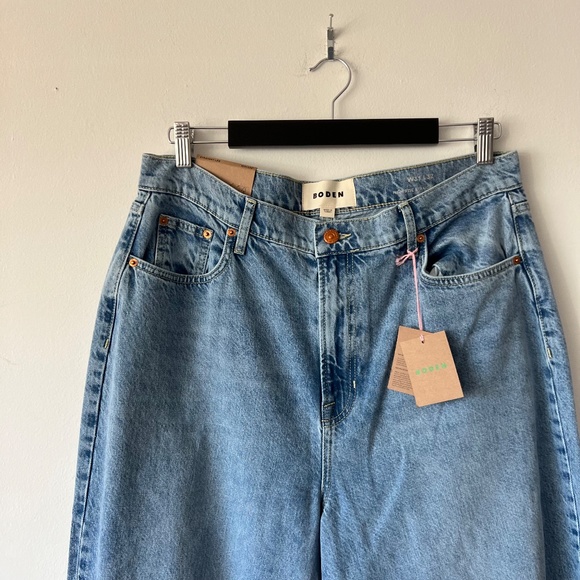 Boden High Rise Straight Jeans Light Vintage W31 L32 - Picture 11 of 13